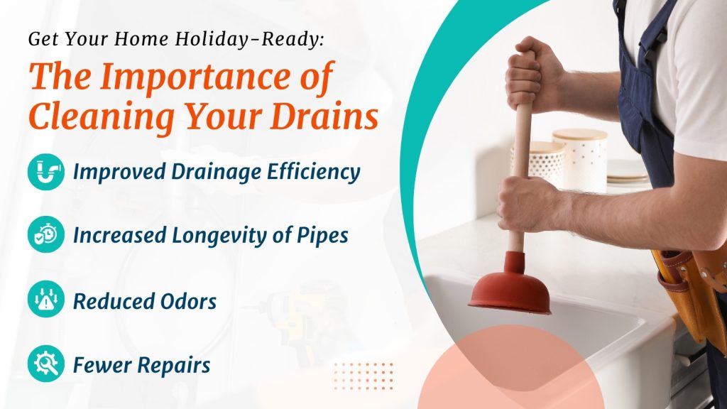 Prepare your home for the holidays by cleaning your drains